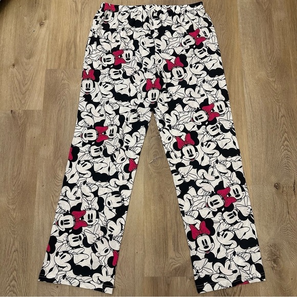 Disney Black and White Minnie Mouse Pajama Pants - Picture 2 of 4